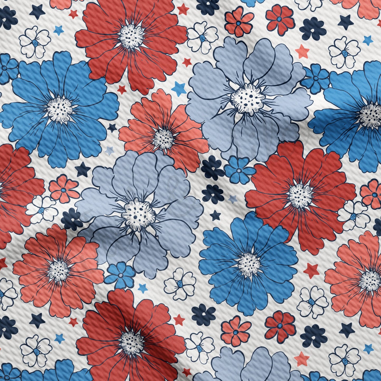 Patriotic 4th of July Bullet Textured Fabric  AA1720