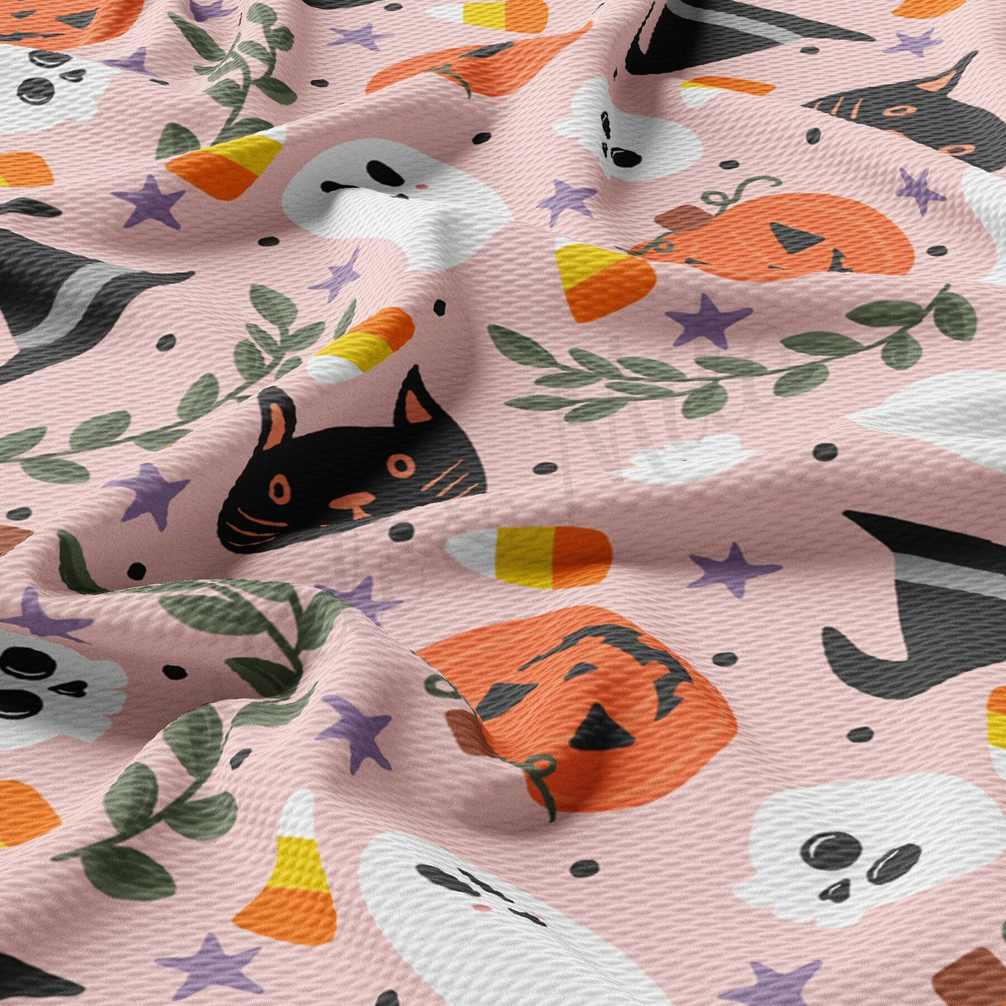 Fall Pumpkin  Bullet Textured Fabric AA1748
