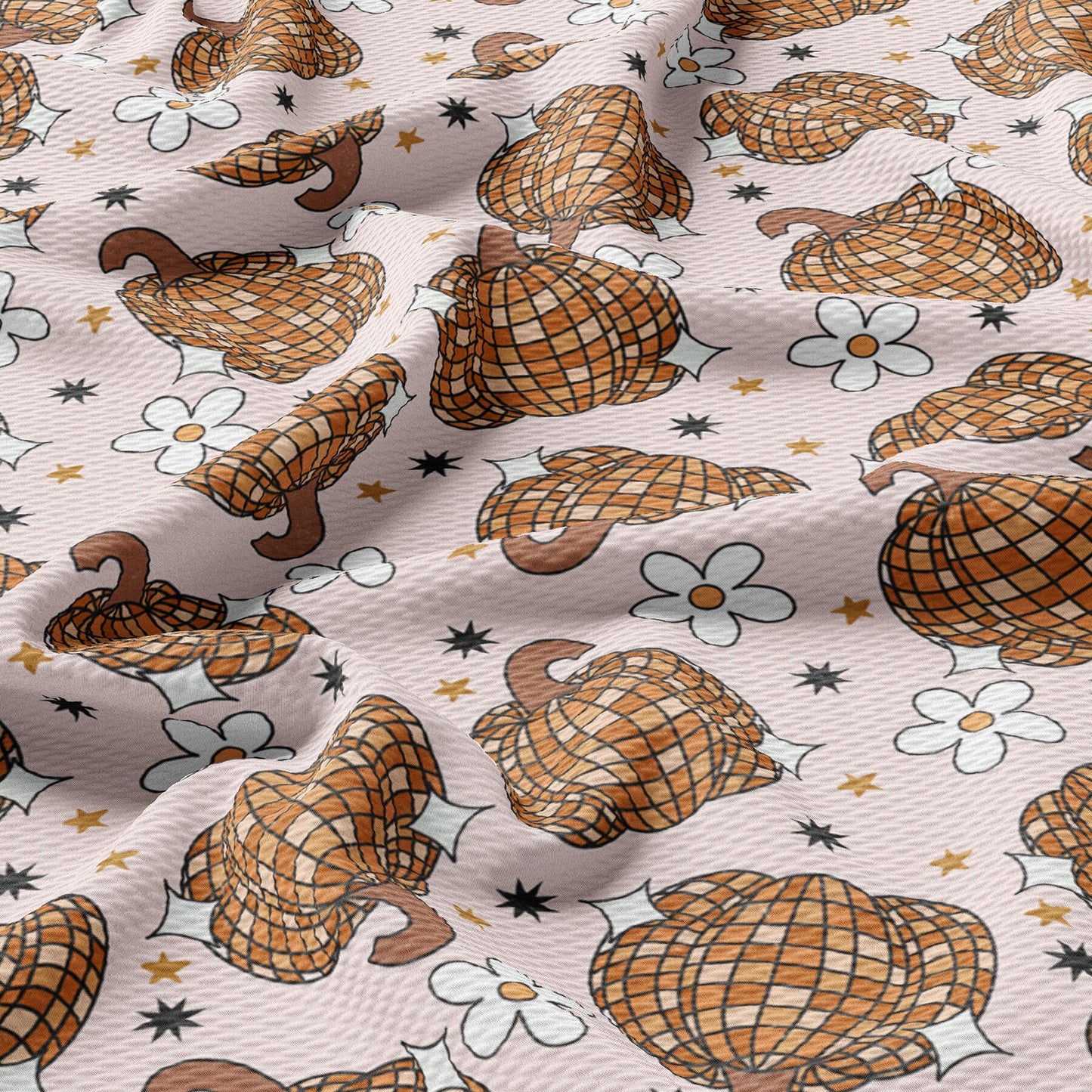 Fall Pumpkin Bullet Textured Fabric AA1757