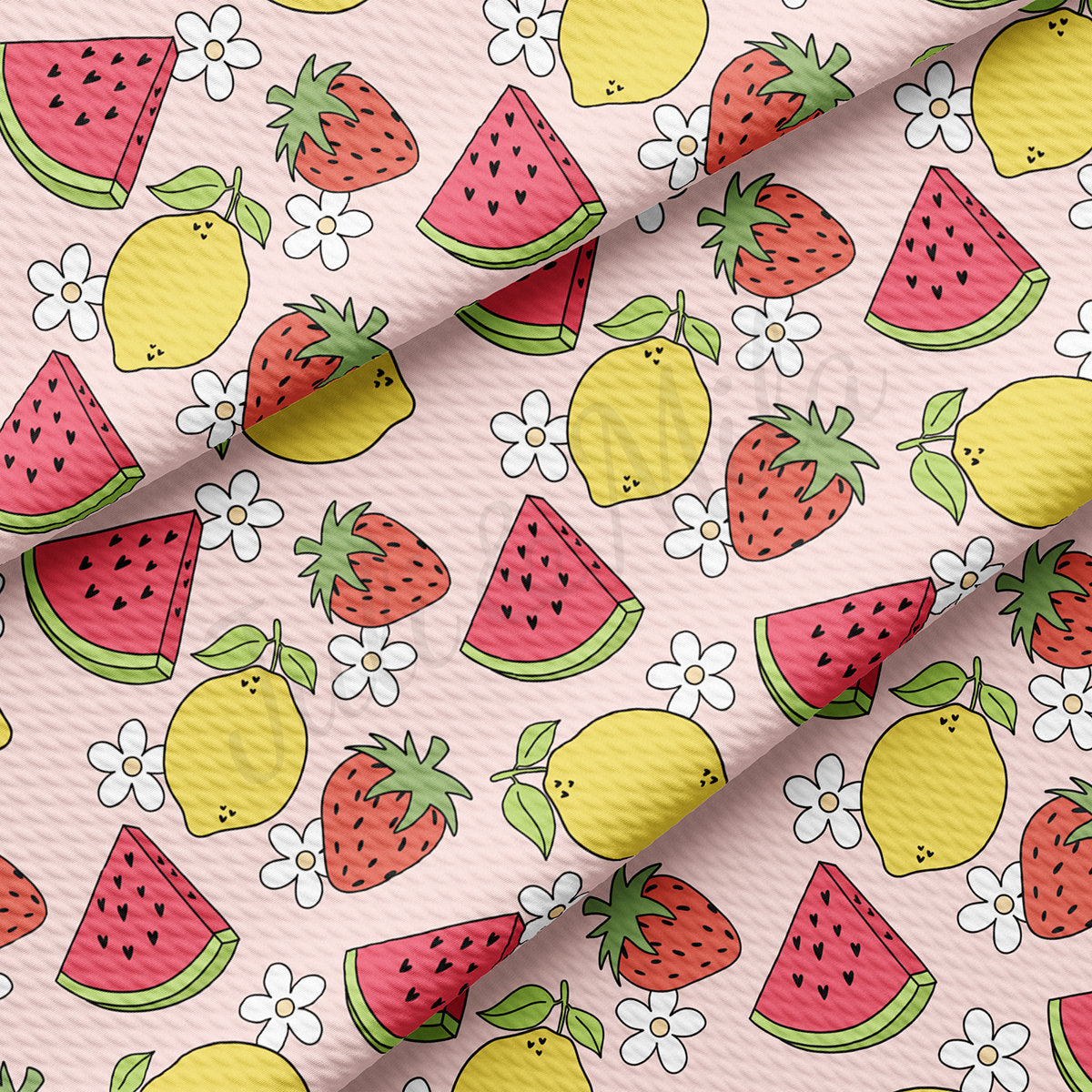 Watermelon Bullet Textured Fabric  AA1797