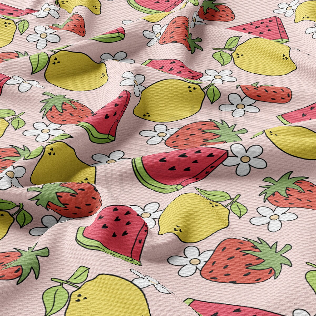 Watermelon Bullet Textured Fabric  AA1797