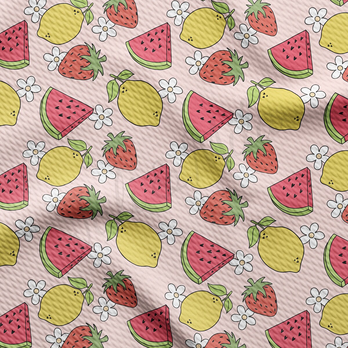 Watermelon Bullet Textured Fabric  AA1797