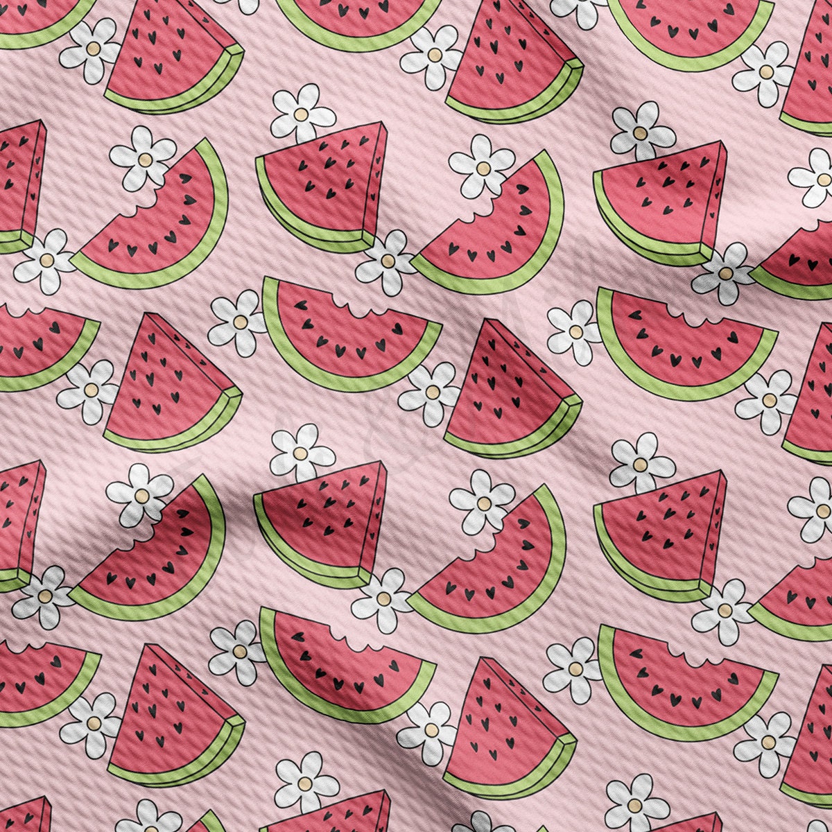 Watermelon Bullet Textured Fabric  AA1805