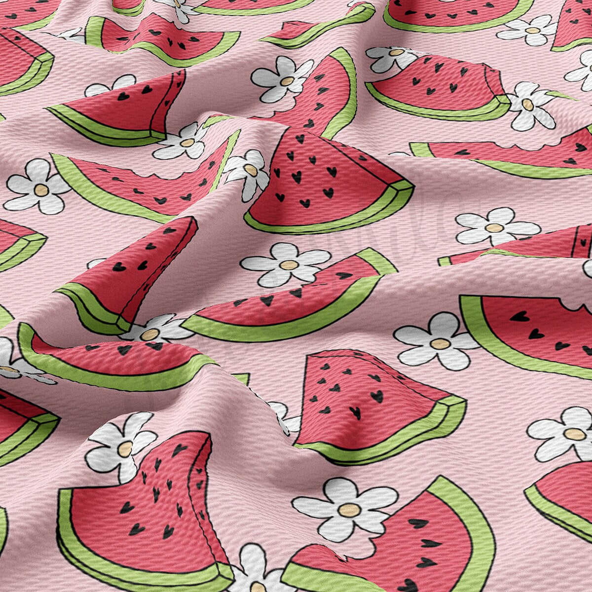 Watermelon Bullet Textured Fabric  AA1805