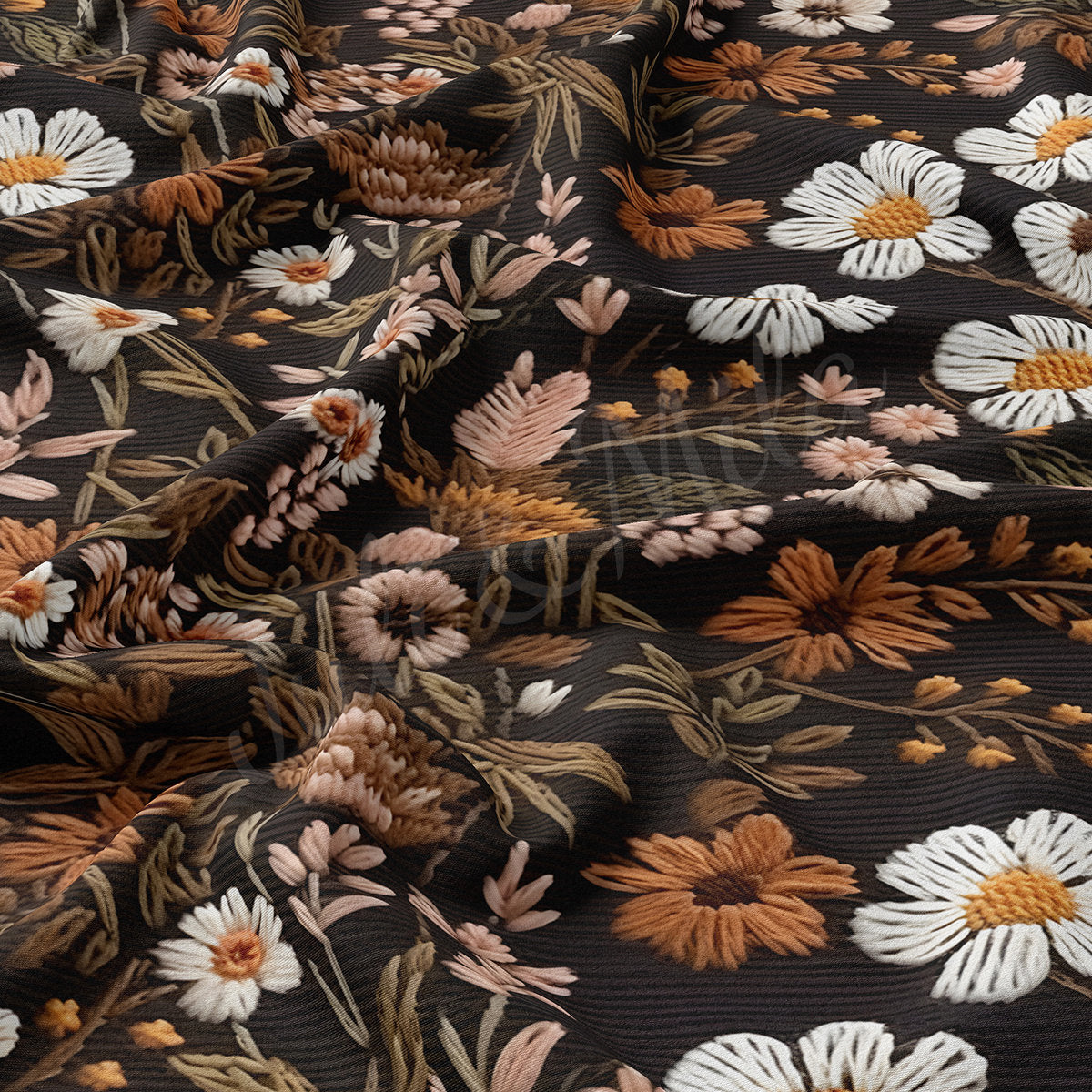 Double Brushed Polyester Fabric DBP1784 Embroidery