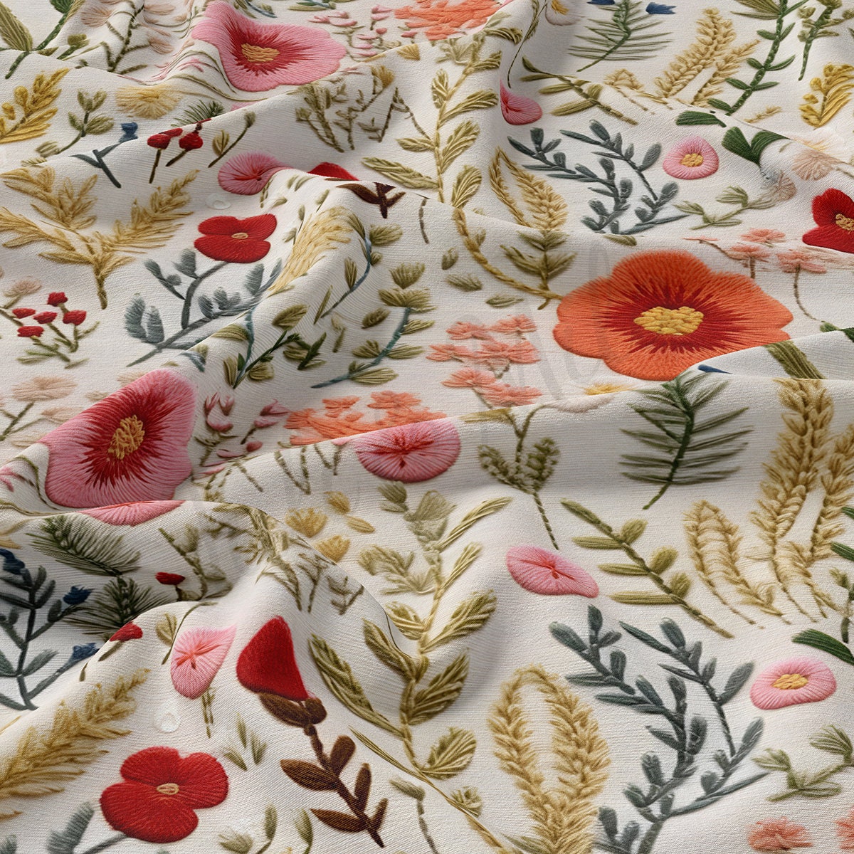 Double Brushed Polyester Fabric  DBP1788 Embroidery