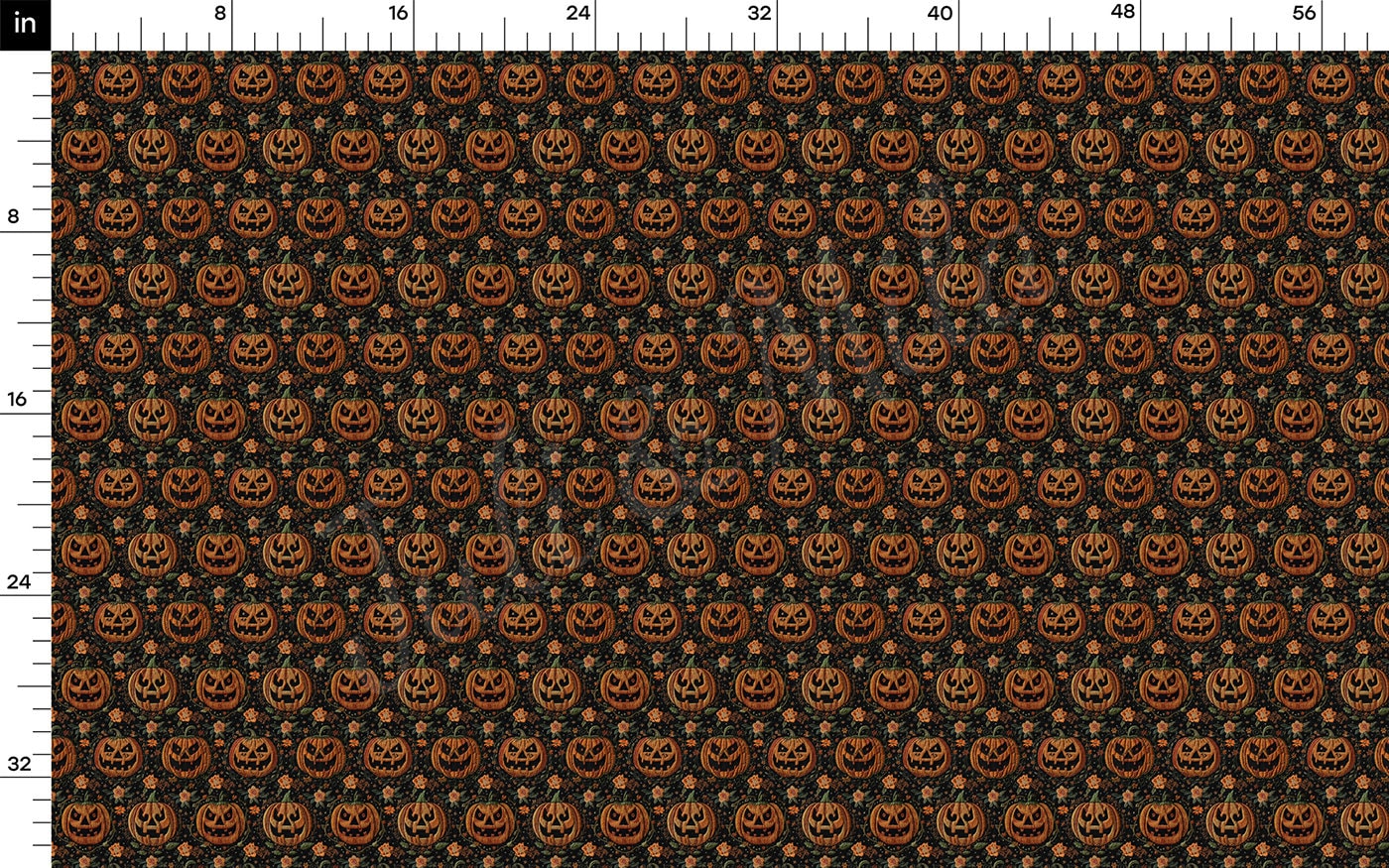 Autumn Fall Halloween Printed Liverpool  AA1814