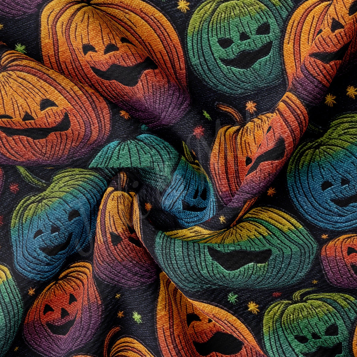 Autumn Fall Halloween  Bullet Textured Fabric  AA1816