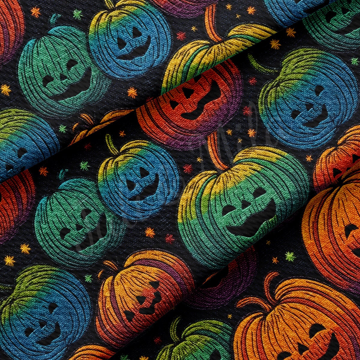 Autumn Fall Halloween  Bullet Textured Fabric  AA1816