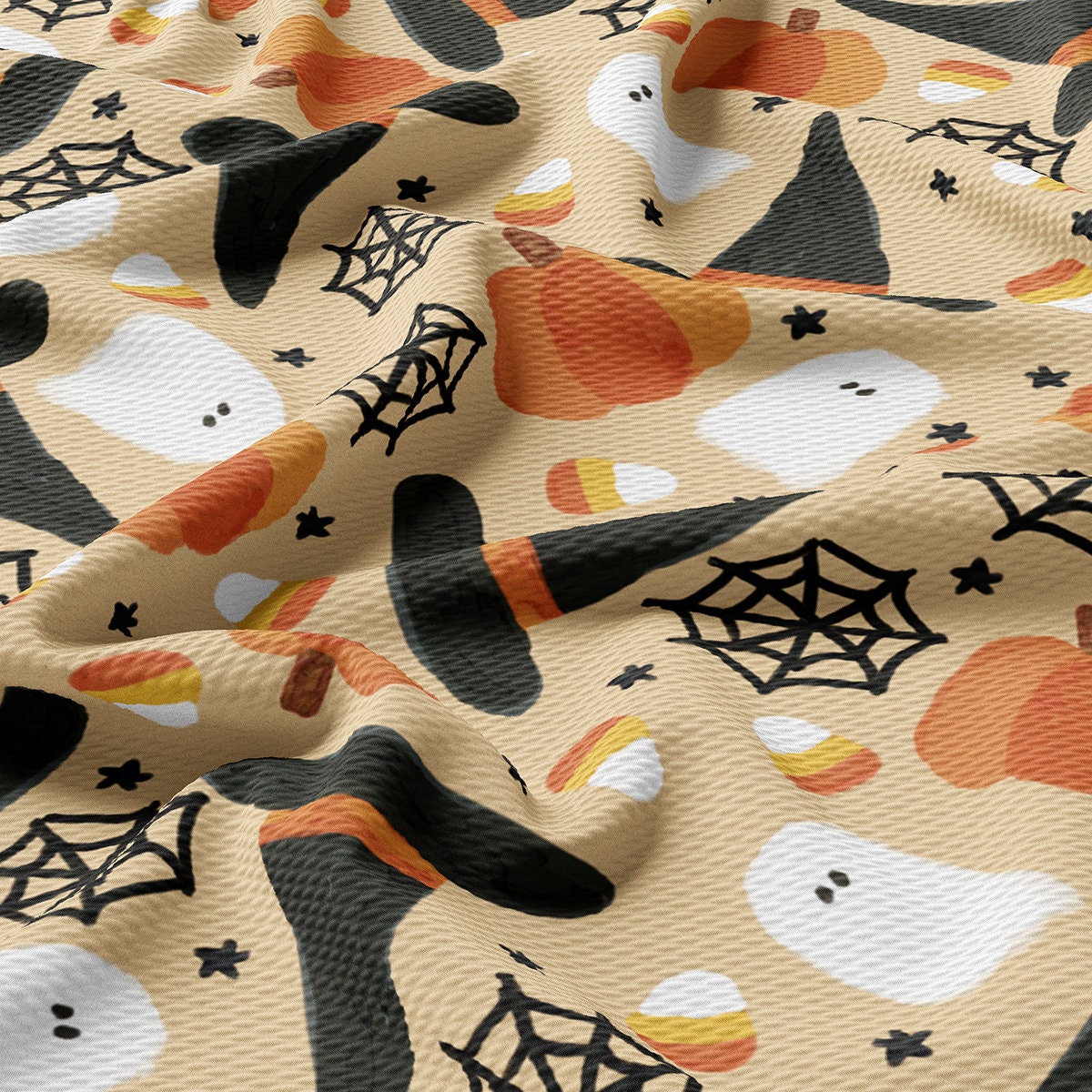 Autumn Fall Halloween  Bullet Textured Fabric  AA1829