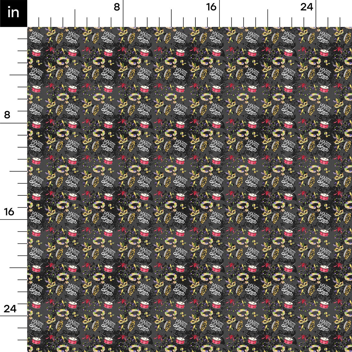 Mardi Gras  Bullet Textured Fabric AA1834