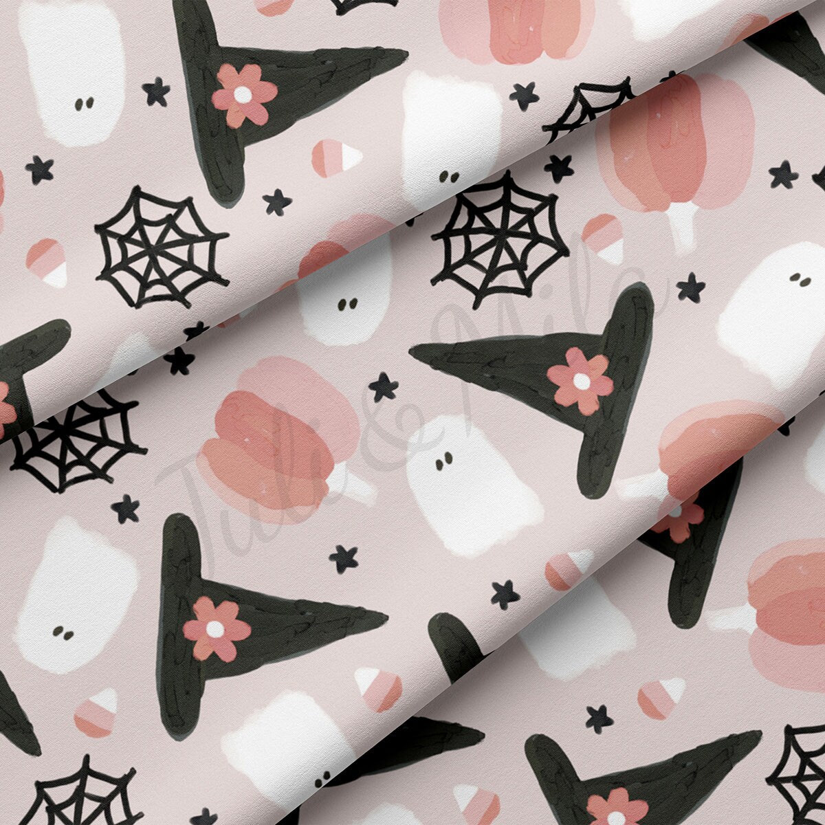 Double Brushed Polyester Fabric  DBP1828 Halloween Autumn Fall