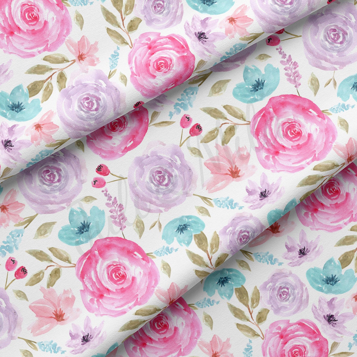 Floral Double Brushed Polyester Fabric  DBP1842