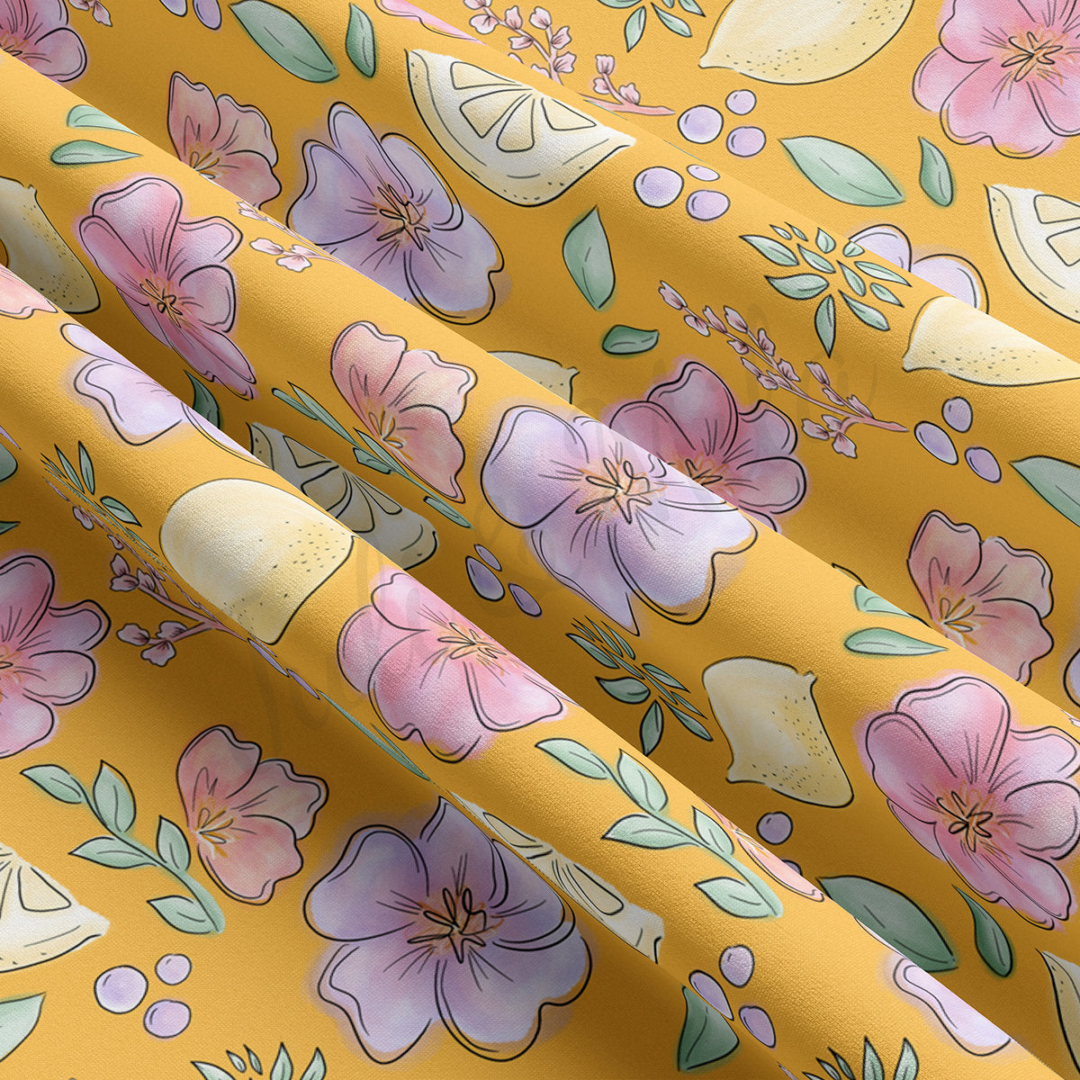Floral Double Brushed Polyester Fabric DBP1853