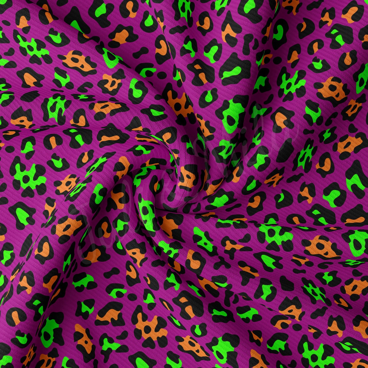 Mardi Gras Rib Knit Fabric AA1848