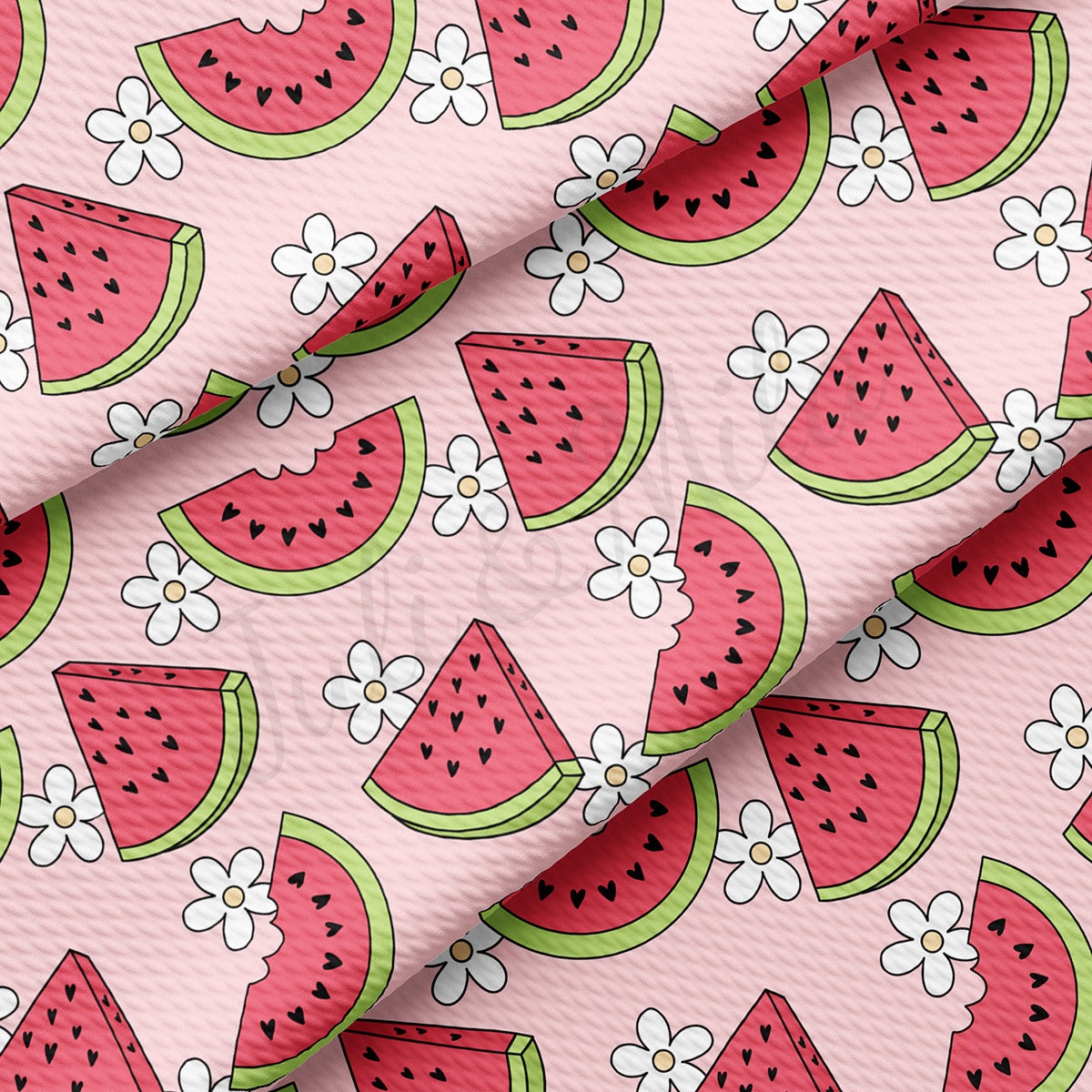 Watermelon Bullet Textured Fabric  AA1805