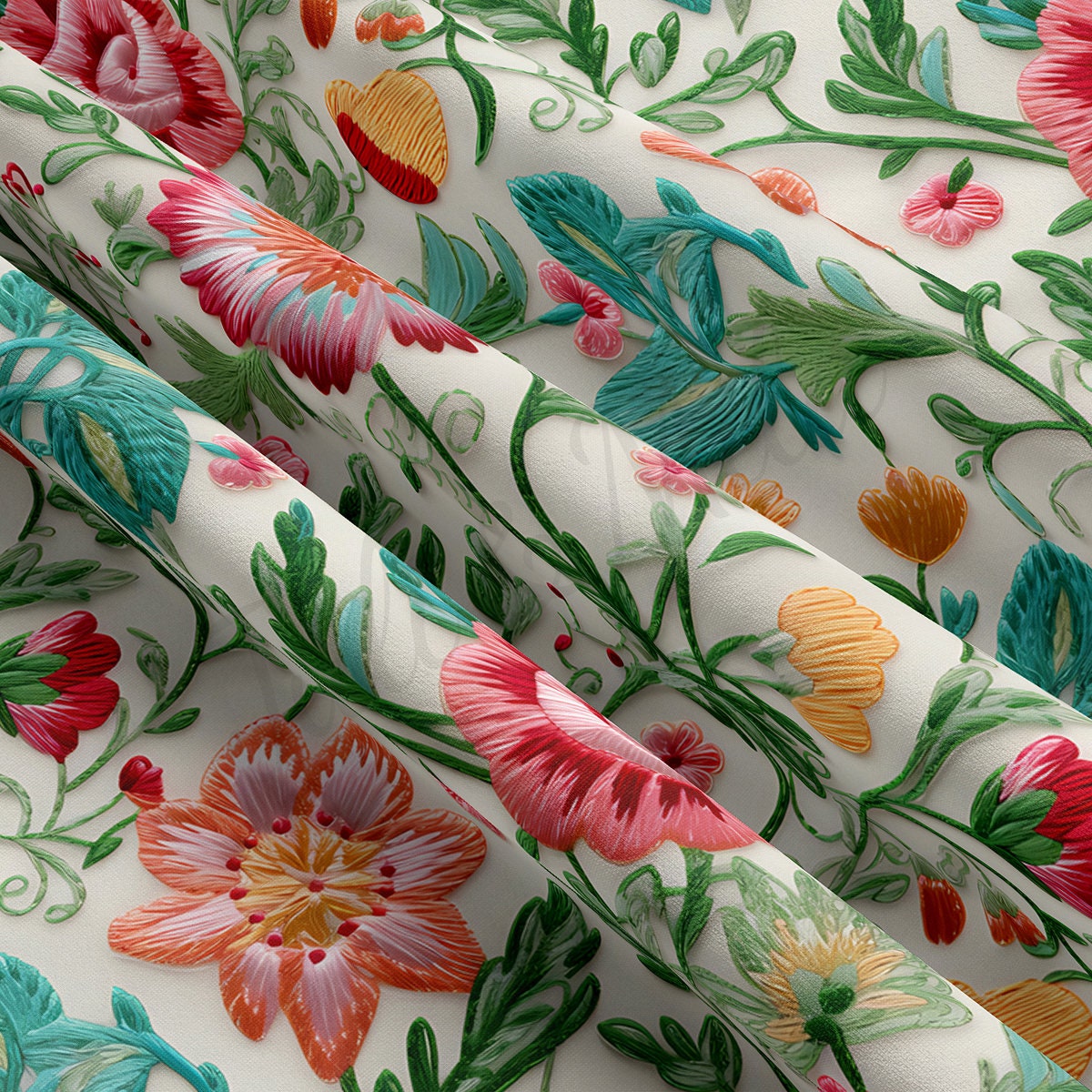 Double Brushed Polyester Fabric  DBP1783 Embroidery