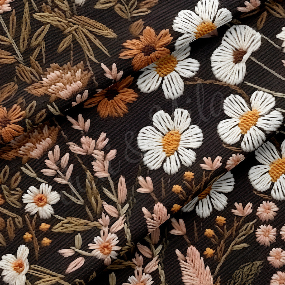 Double Brushed Polyester Fabric DBP1784 Embroidery