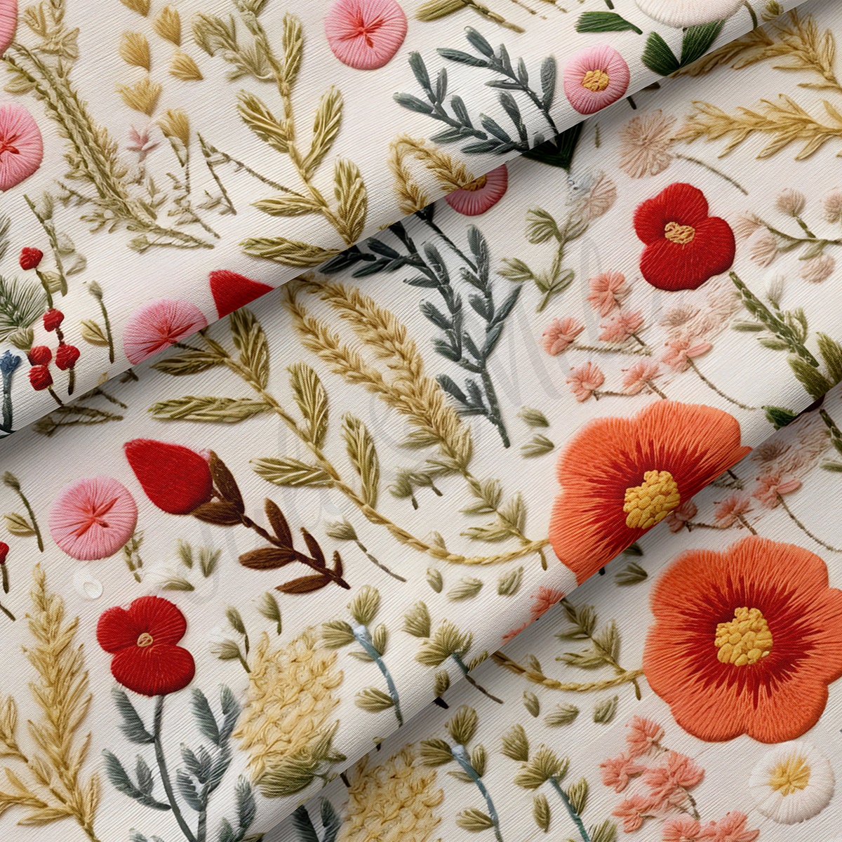 Double Brushed Polyester Fabric  DBP1788 Embroidery