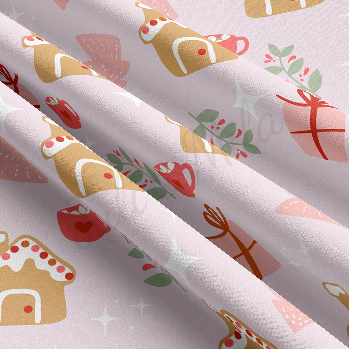 Christmas Double Brushed Polyester Fabric DBP1795