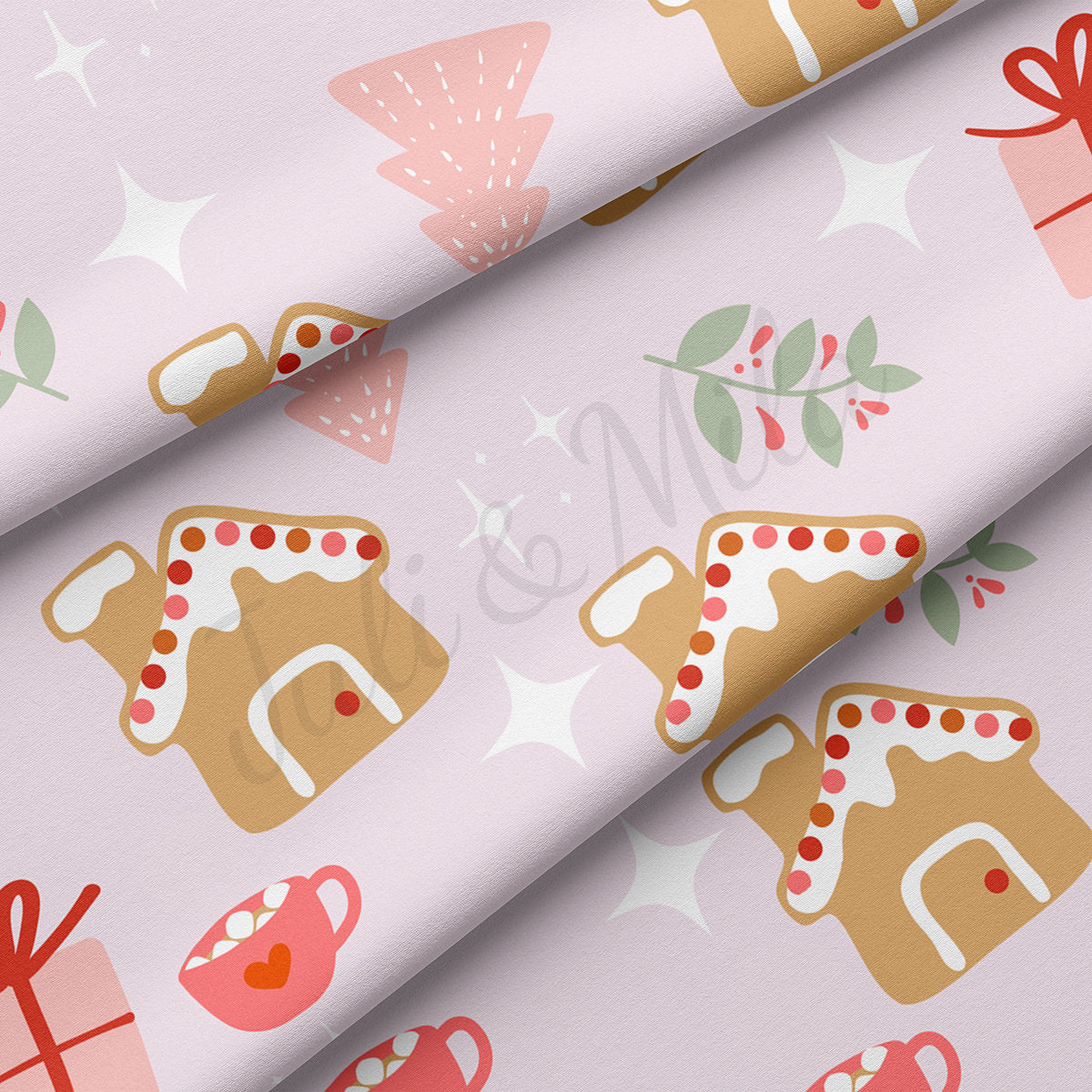 Christmas Double Brushed Polyester Fabric DBP1795