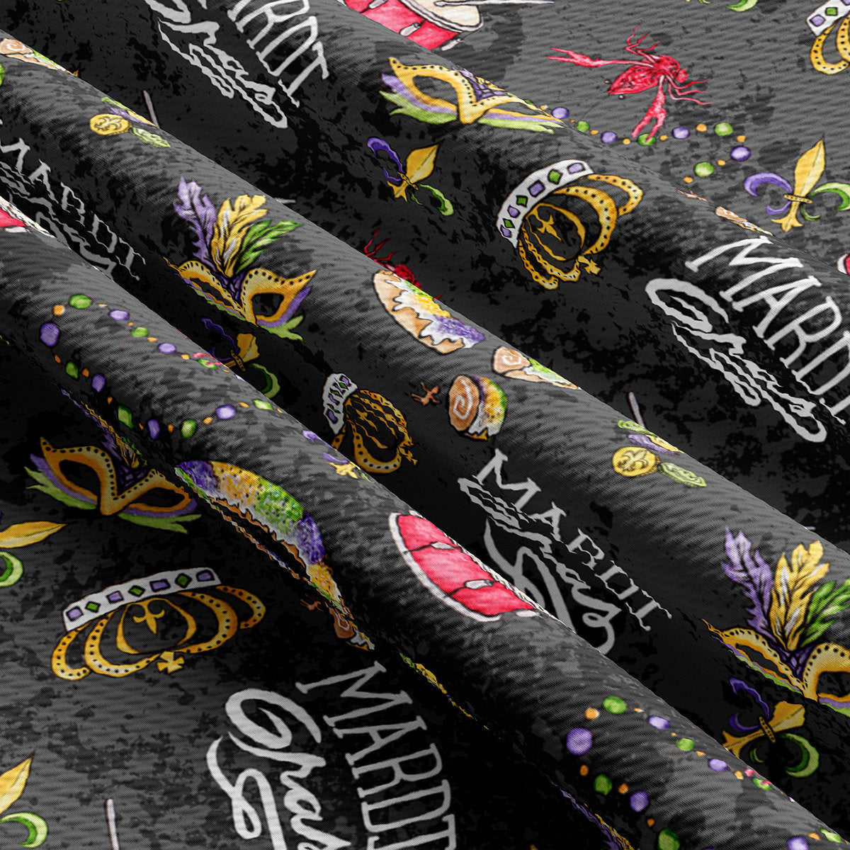Mardi Gras  Bullet Textured Fabric AA1834