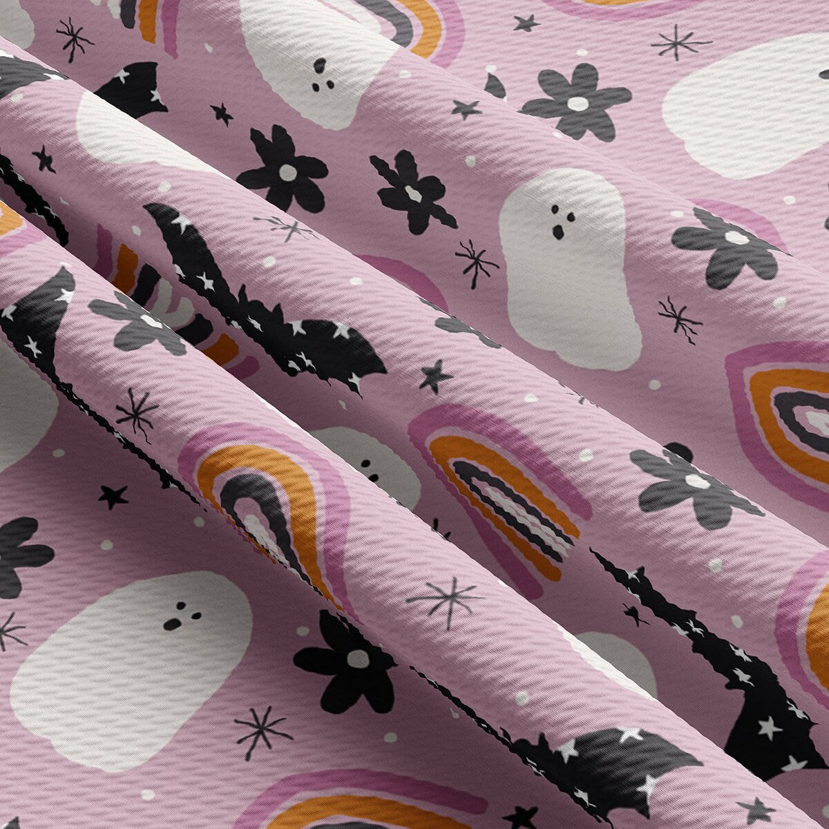 Autumn Fall Halloween Bullet Textured Fabric AA1836