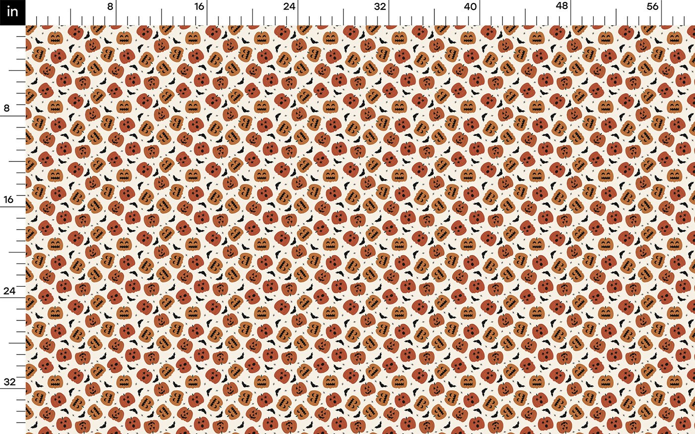 Autumn Fall Halloween Bullet Textured Fabric AA1838