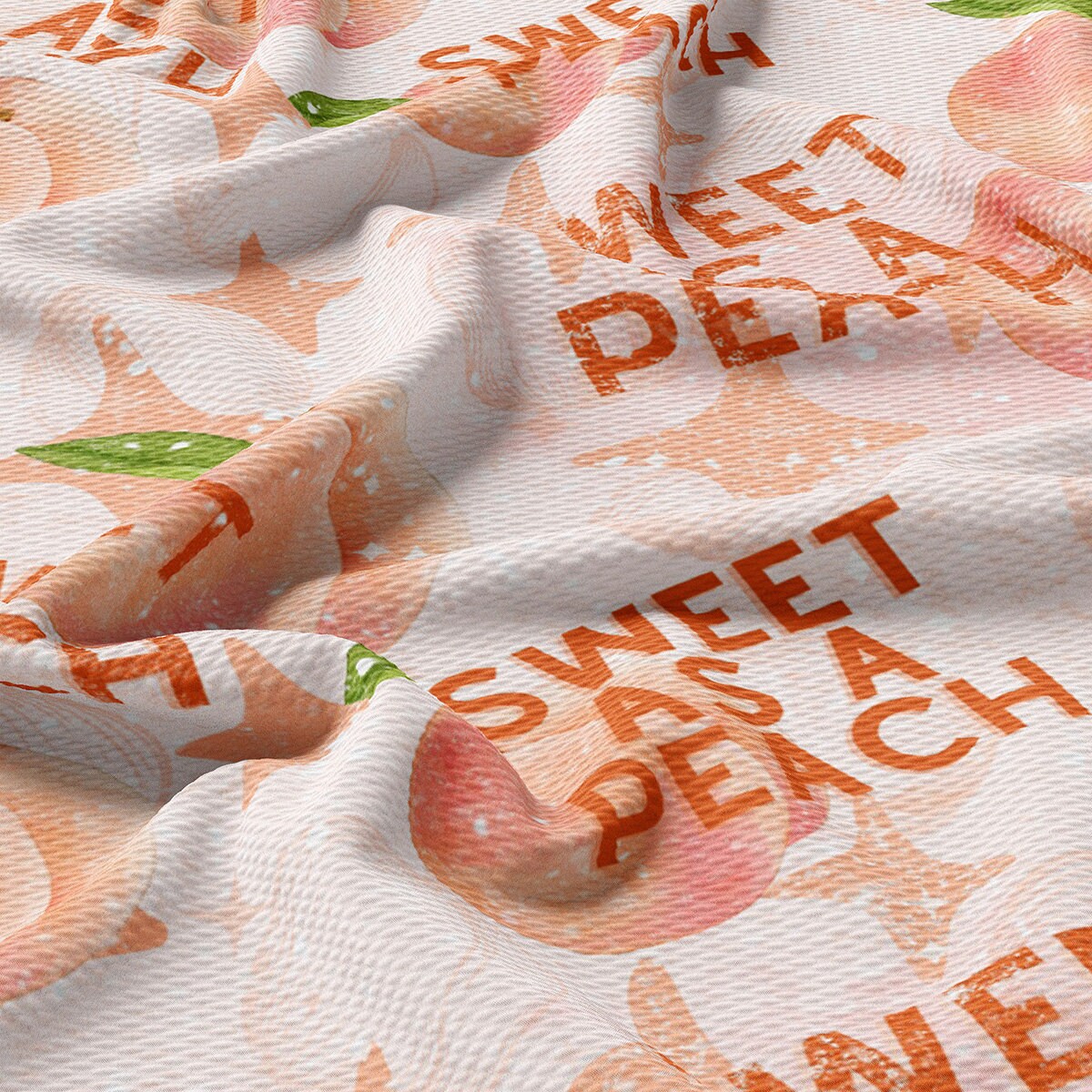 Peach Summer  Bullet Textured Fabric  AA1845