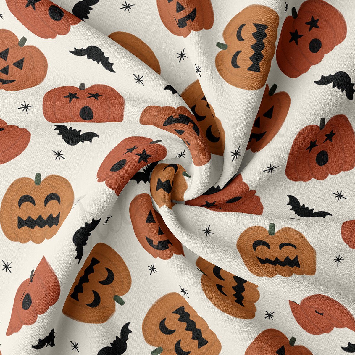 Double Brushed Polyester Fabric DBP1838 Halloween Autumn Fall