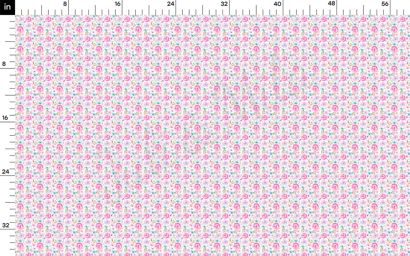 Floral Double Brushed Polyester Fabric  DBP1842