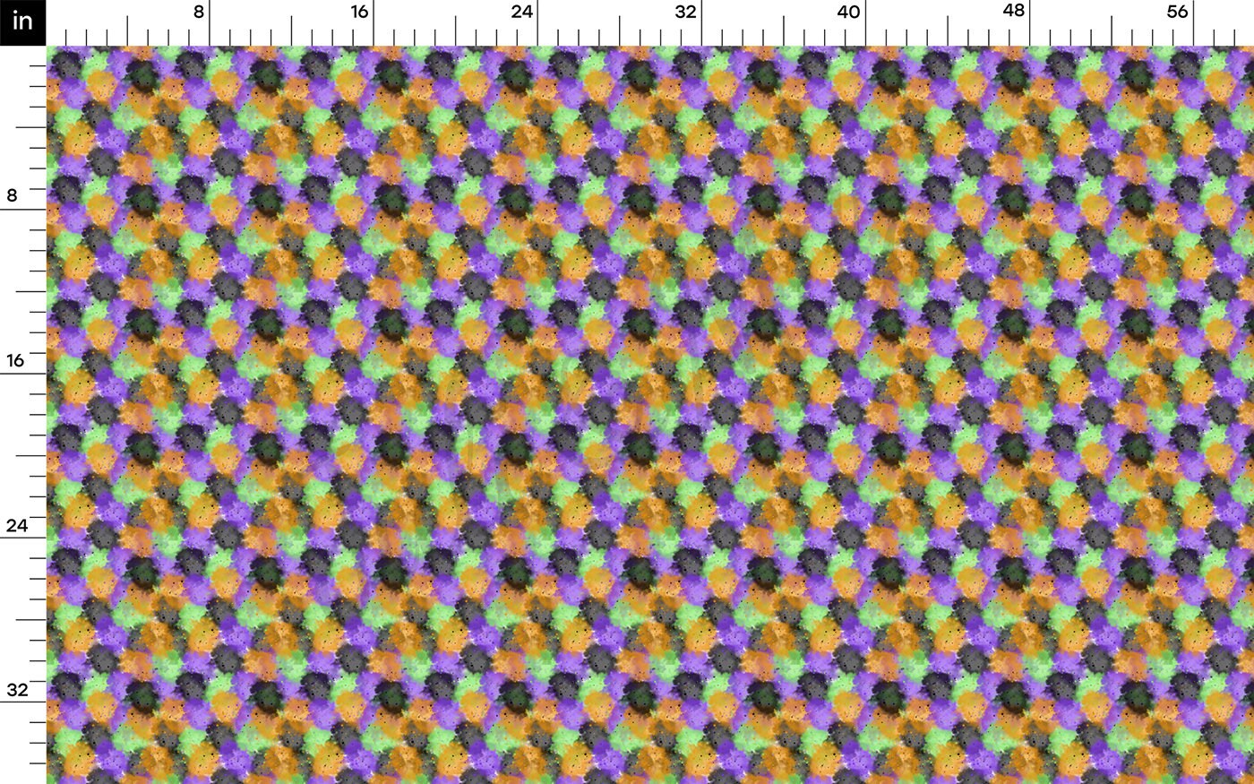 Mardi Gras Rib Knit Fabric  AA1812