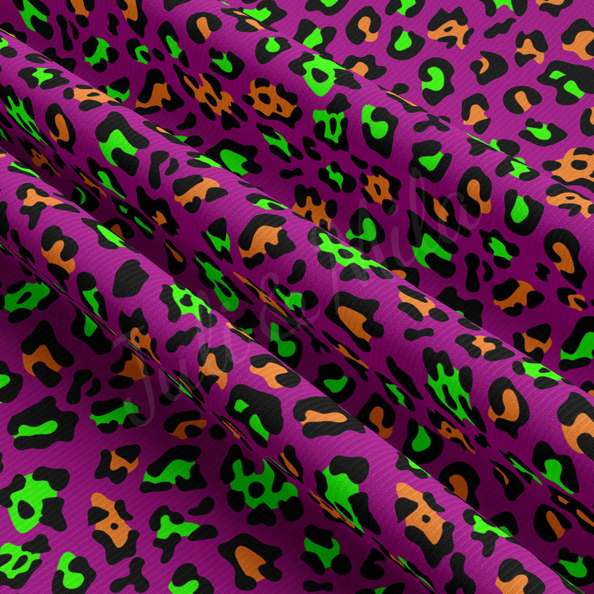 Mardi Gras Rib Knit Fabric AA1848