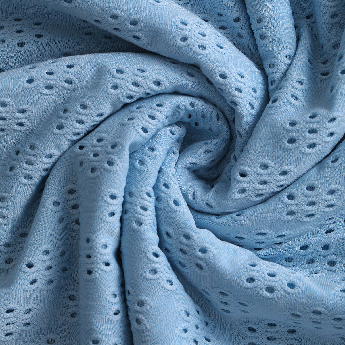 Eyelet Fabric by the yard, Floral Knit Eyelet Fabric, Eyelet Stretchy Fabric, Eyelet Polyester Spandex 60 inches wide