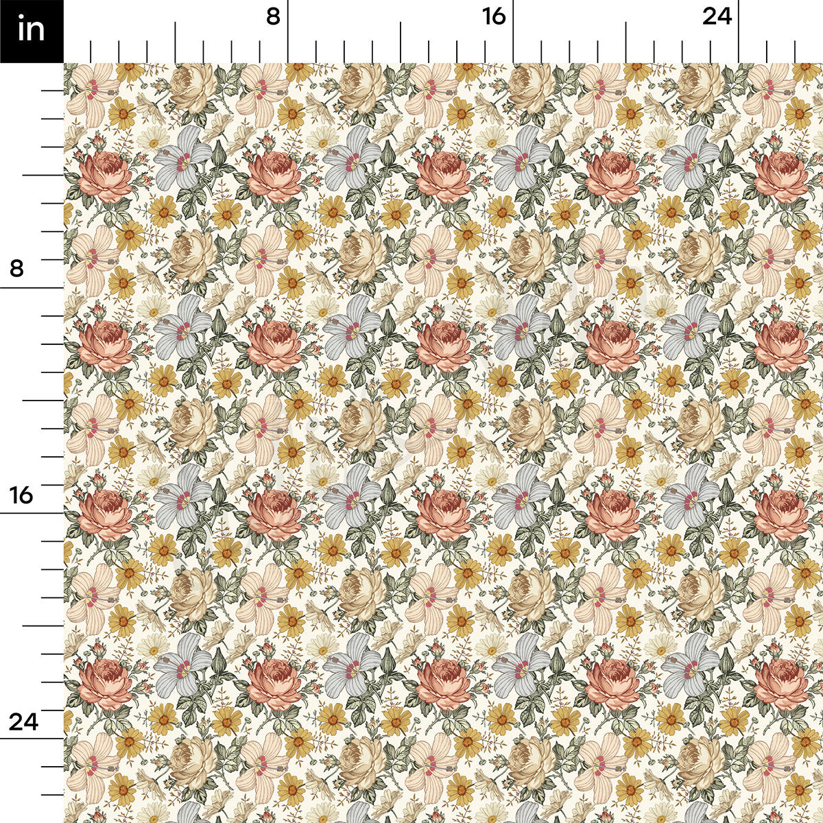 100% Cotton Fabric CTNFloral12