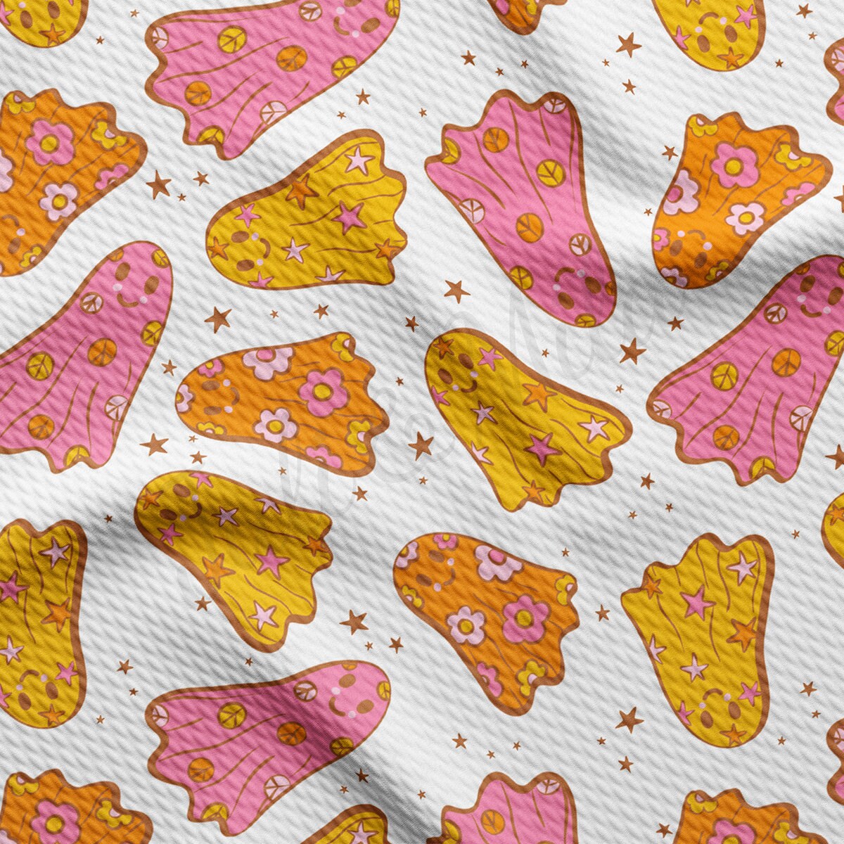 Bullet Textured Fabric  ghosts  AA1861