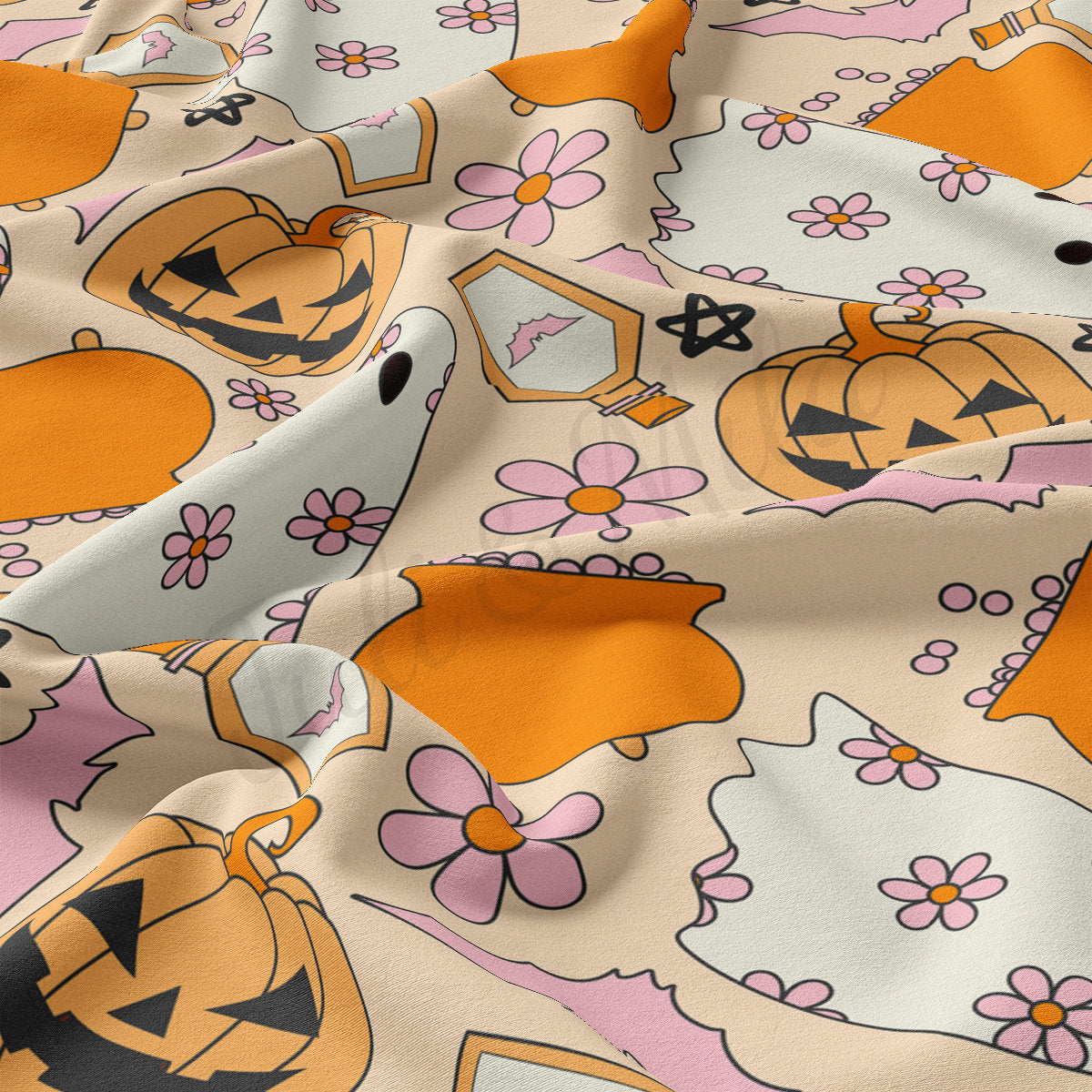 DBP Fabric Double Brushed Polyester Fabric DBP1872 halloween