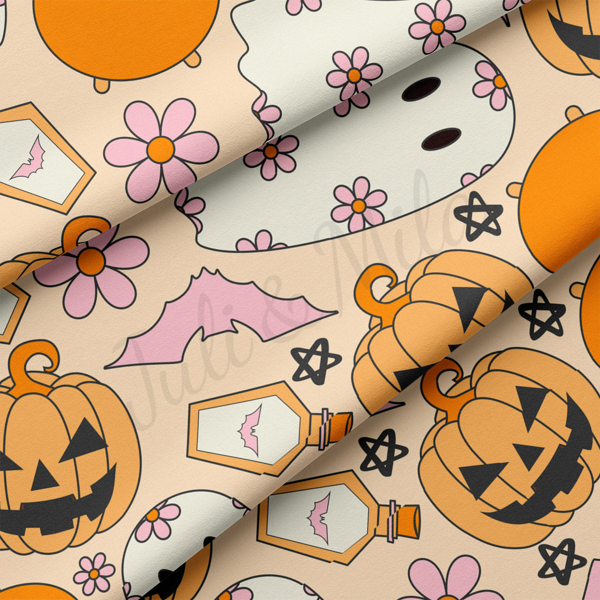 DBP Fabric Double Brushed Polyester Fabric DBP1872 halloween