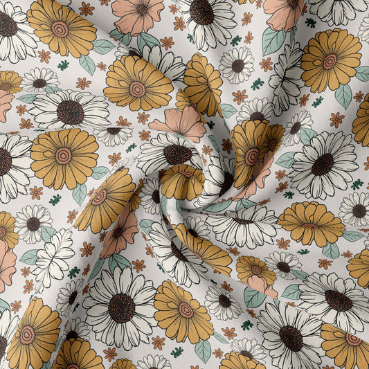 DBP Fabric Double Brushed Polyester Fabric DBP1858 floral