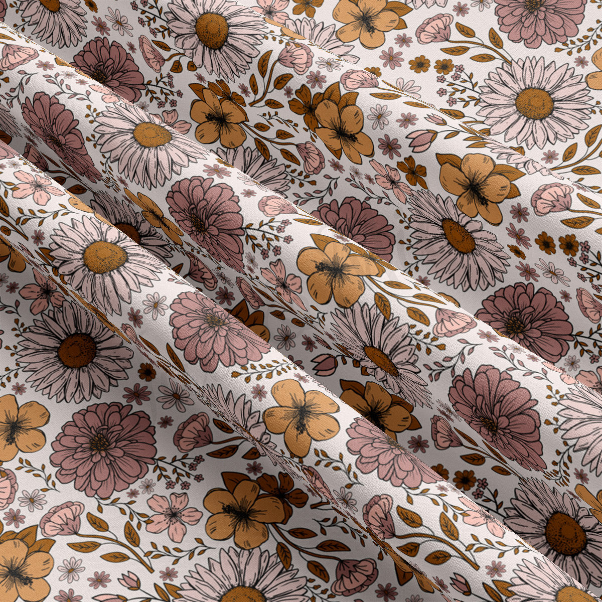 DBP Fabric Double Brushed Polyester Fabric DBP1864 floral