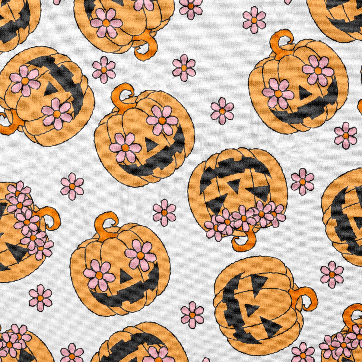 100% Cotton Fabric By the Yard Printed in USA Cotton Sateen -  Cotton Halloween  СTN1886