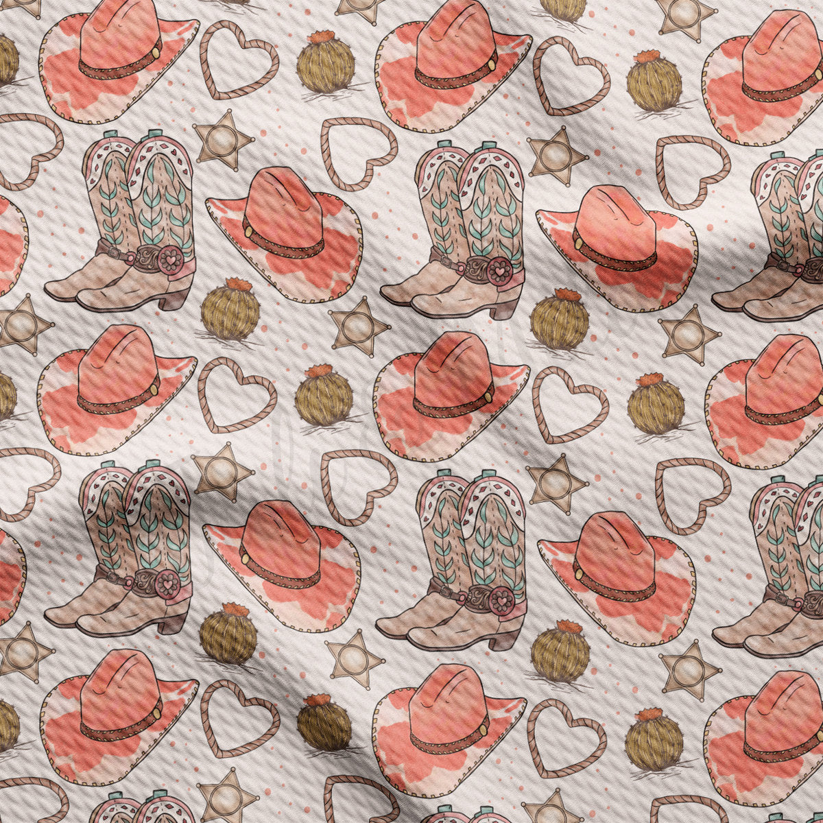 Valentines Day  Bullet Textured Fabric AA1911 cowboy
