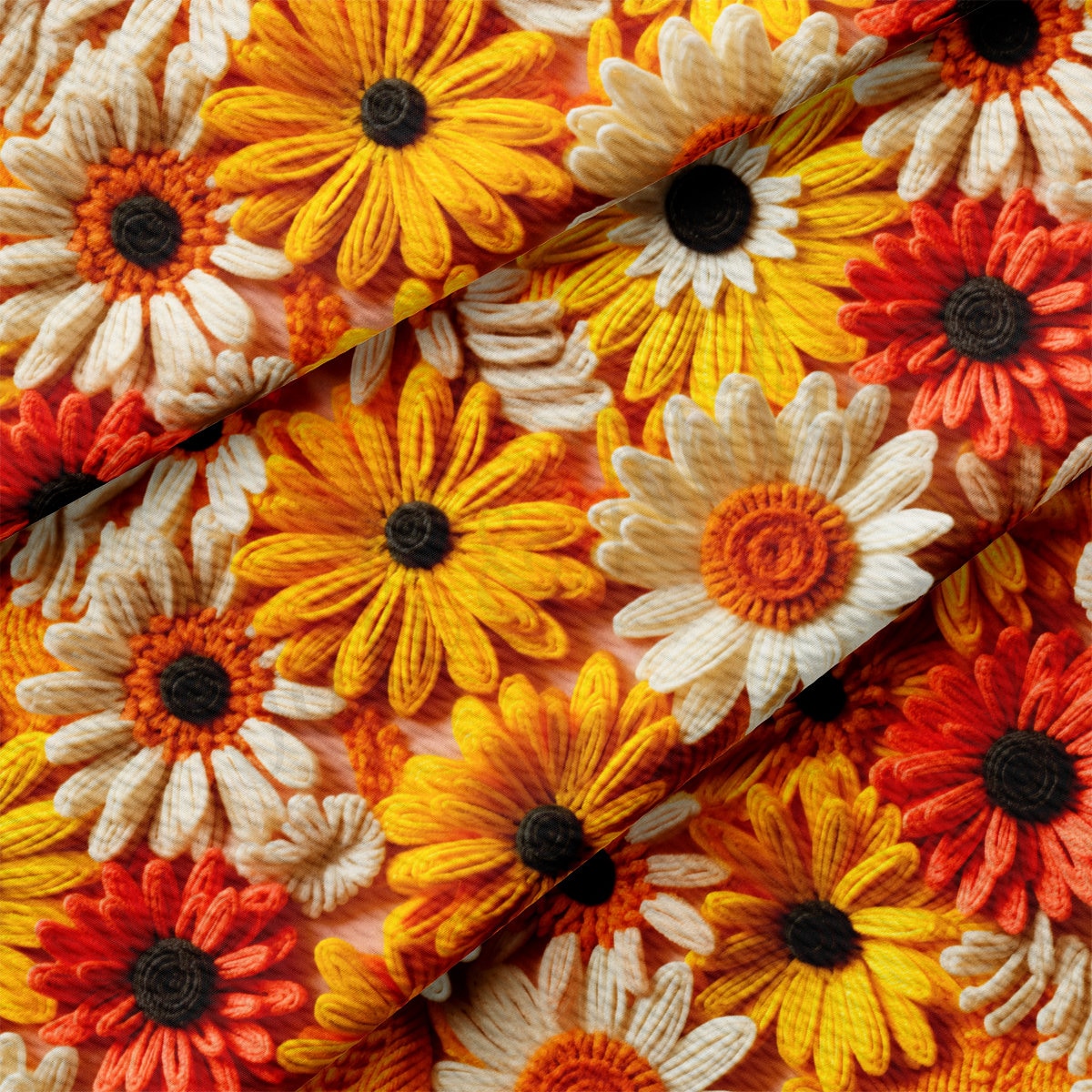 Bullet Textured Fabric  AA1924 flowers Embroidery