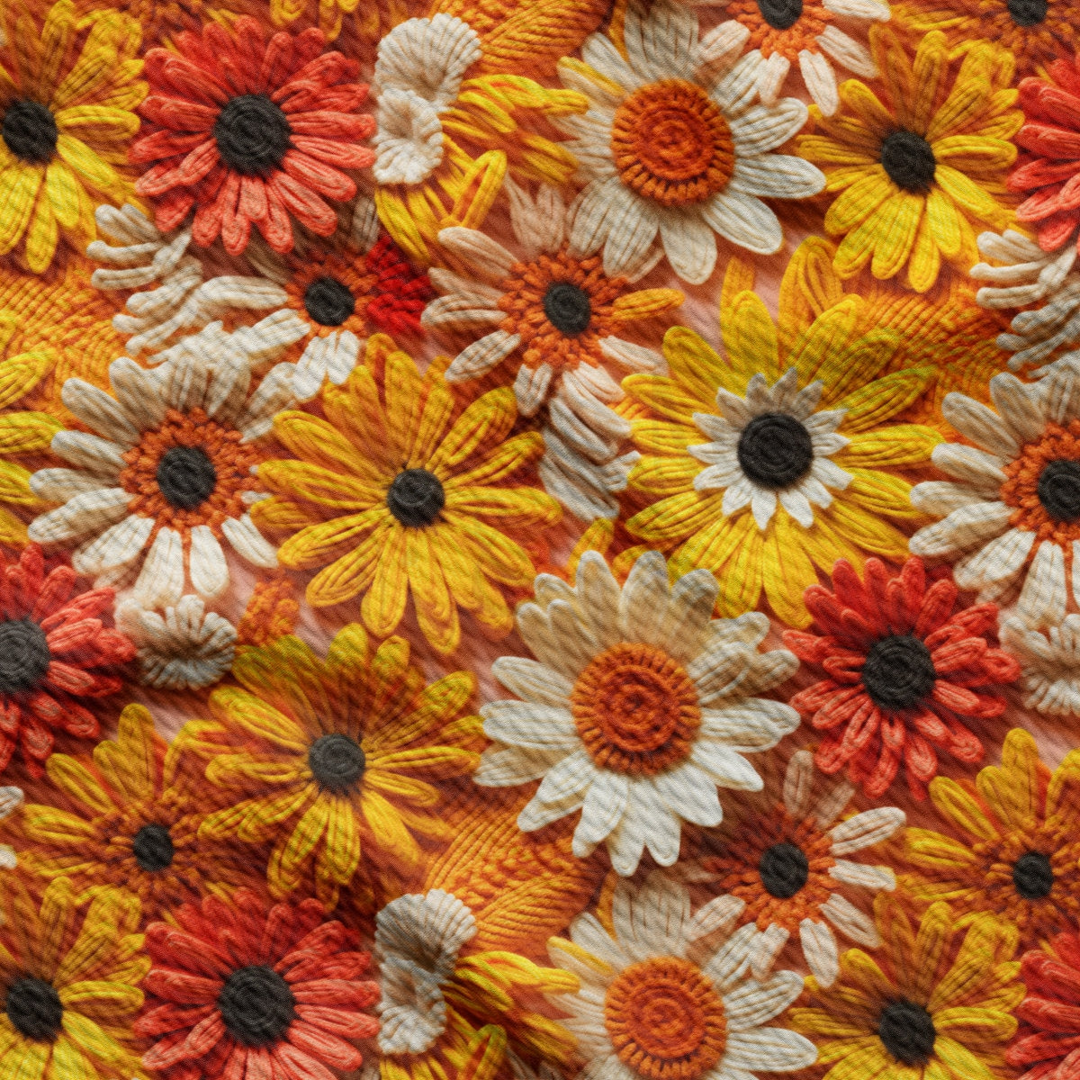 Bullet Textured Fabric  AA1924 flowers Embroidery