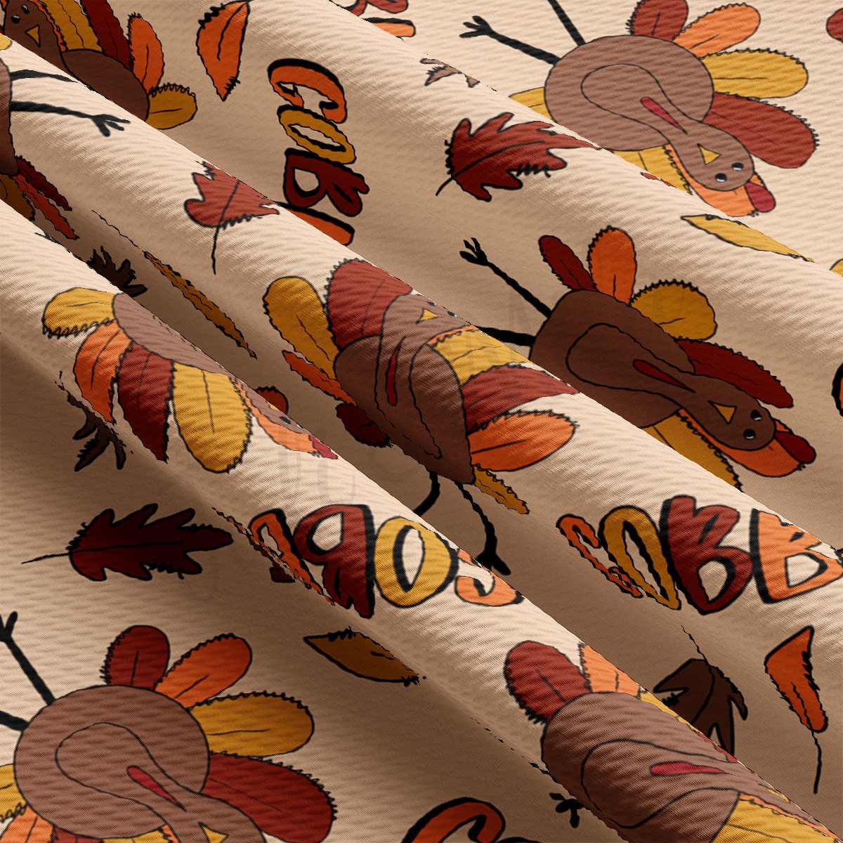 Autumn Fall Halloween Bullet Textured Fabric AA1942