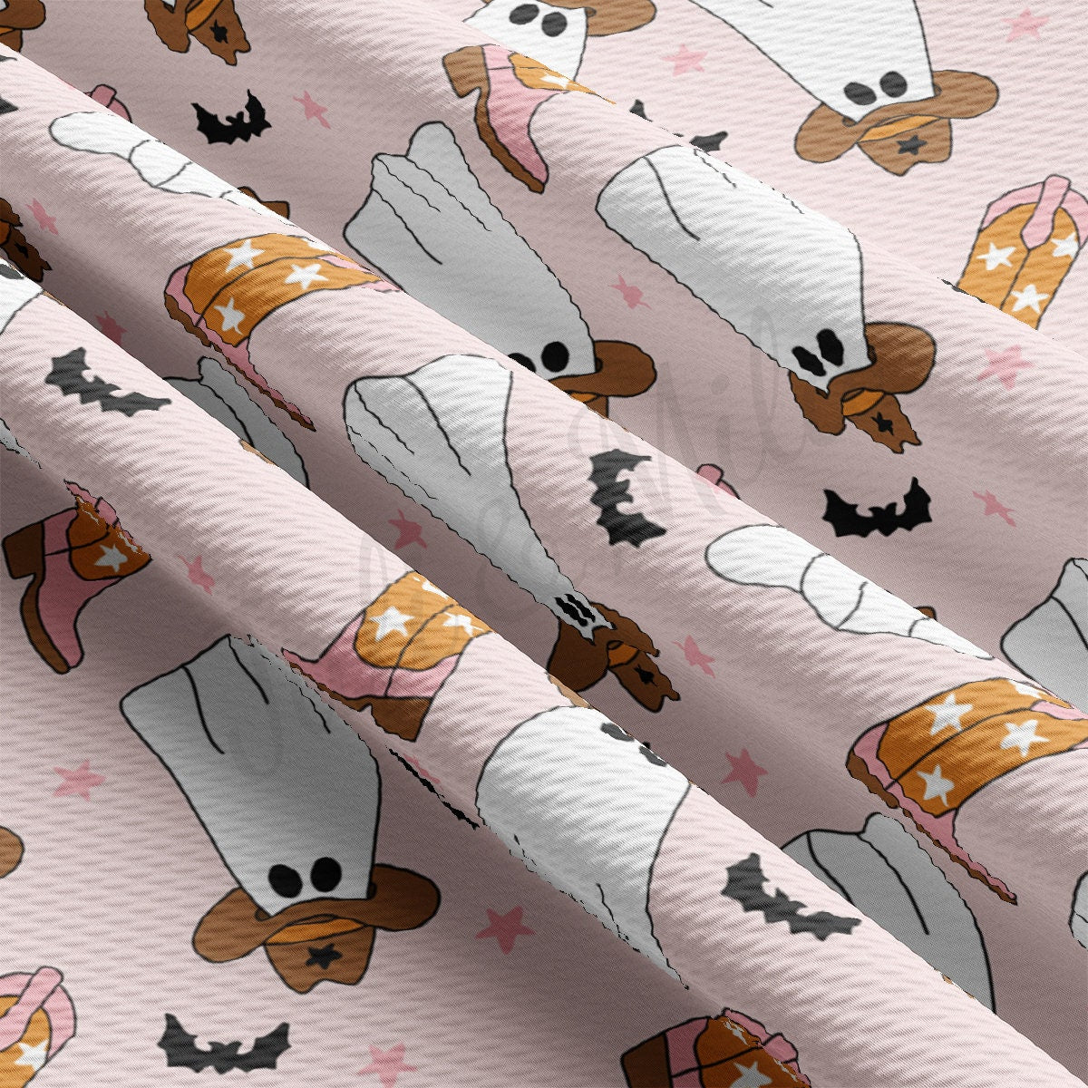 Fall Halloween  Bullet Textured Fabric AA1910 cowboy ghosts