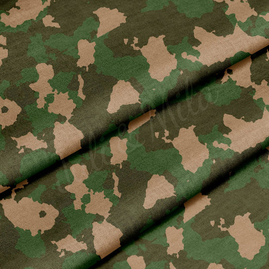 100% Cotton Fabric By the Yard Printed in USA Cotton Sateen -  Cotton militari