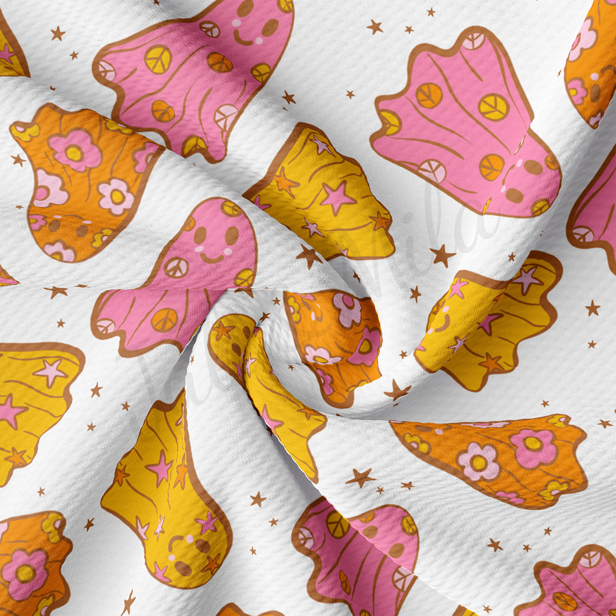 Bullet Textured Fabric  ghosts  AA1861