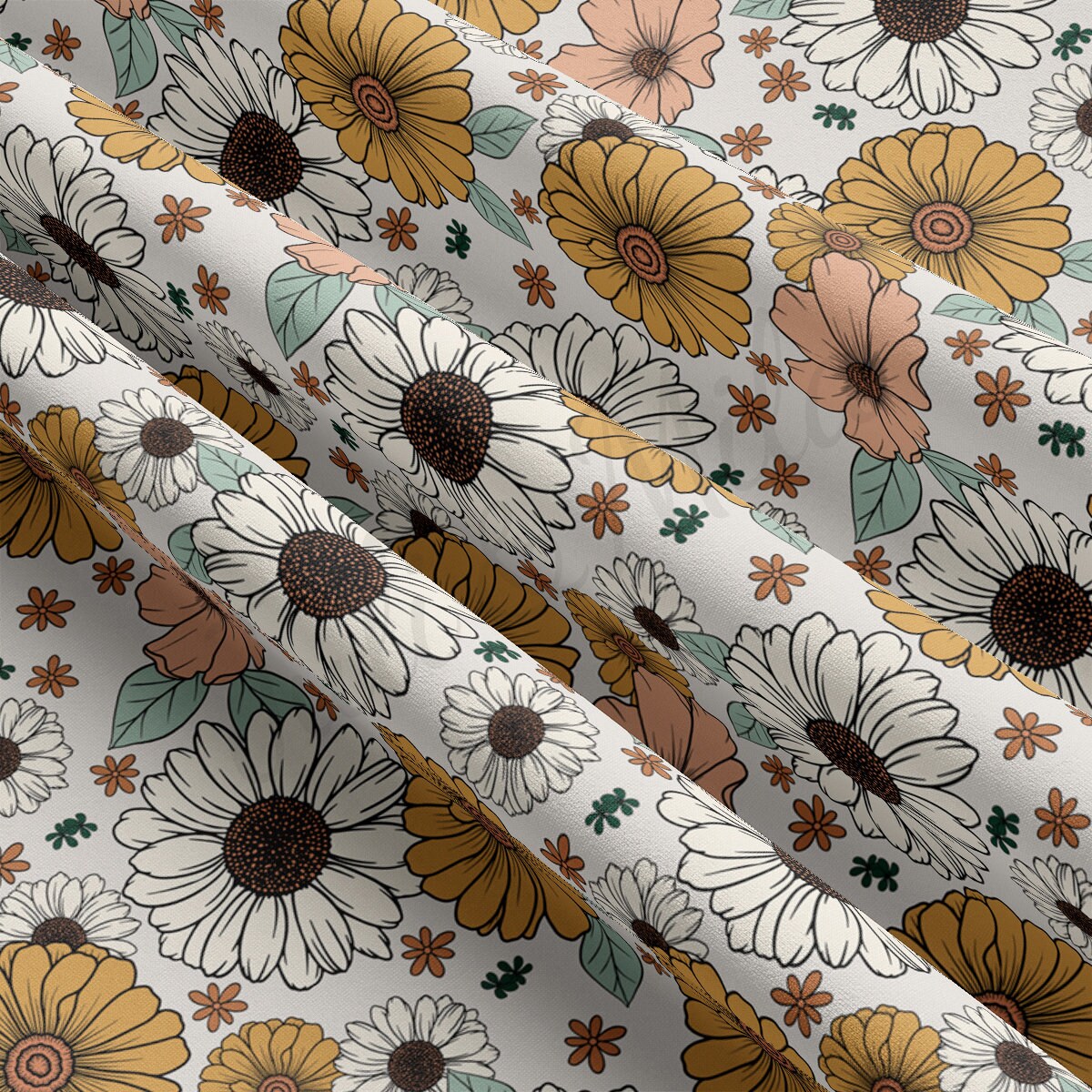 DBP Fabric Double Brushed Polyester Fabric DBP1858 floral