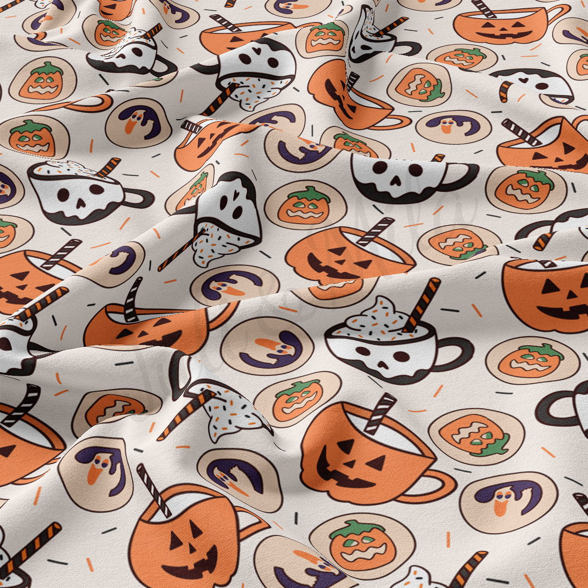 DBP Fabric Double Brushed Polyester Fabric DBP1874 halloween